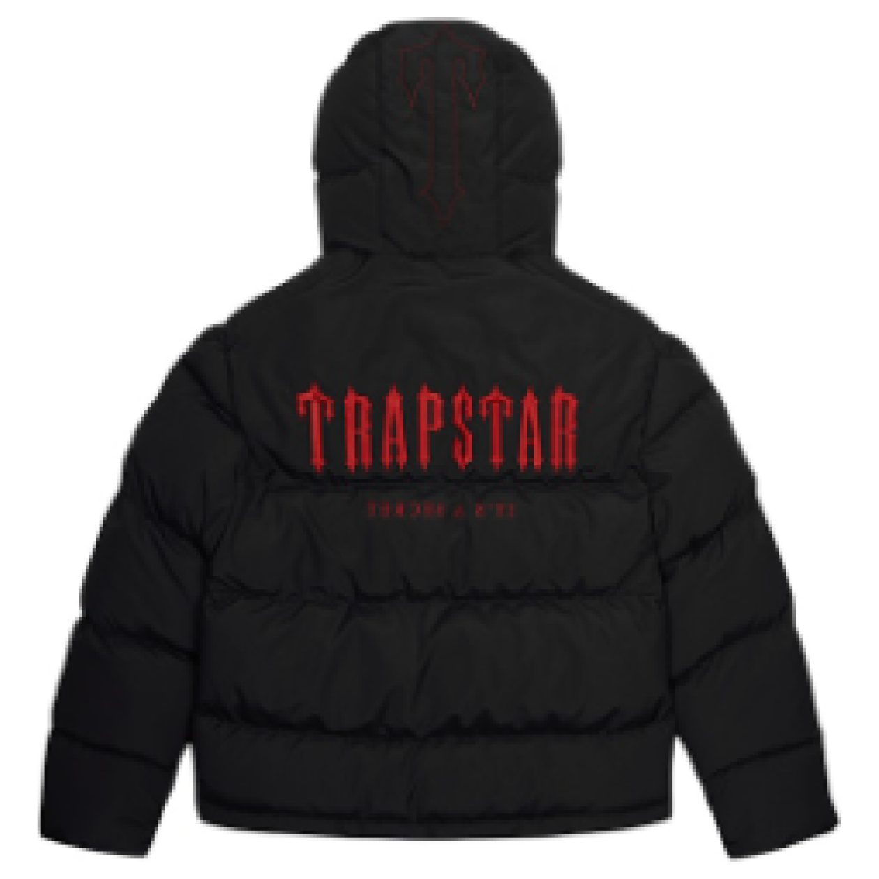 TRAPSTR Decoded Puffer Jacket - Black/Red